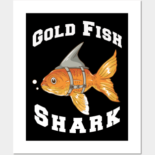 Gold fish shark Posters and Art